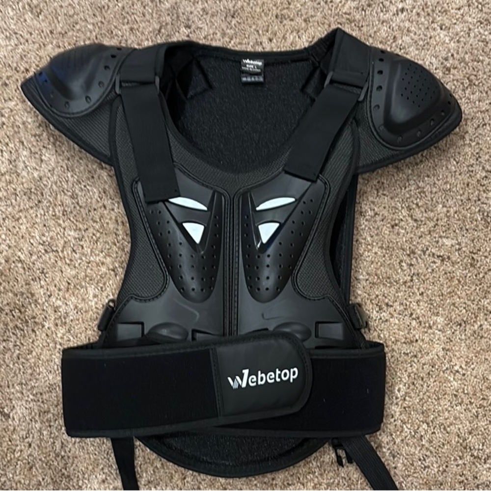 Kids Black Protective Gear Vest
